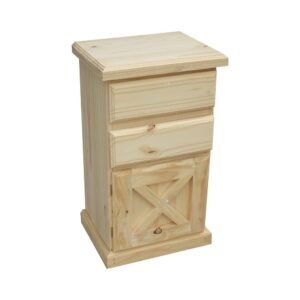 Mesa de luz de sommier 2 caj /1 pta