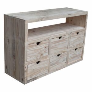 Ordenador asia 6 caj. c/estante