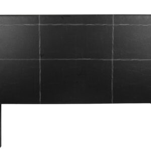 Respaldo tapizado eco cuero 164x122 Negro