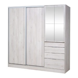 Placard murano mix 207 4 ptas 4c pino blanco c/e - 4 cajas