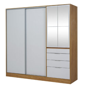 Placard murano mix 207 4 ptas 4c hickory blanco tx c/e - 4 cajas