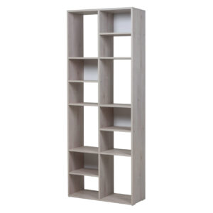 Biblioteca 12 espacios mesina pino blanco - 1 caja