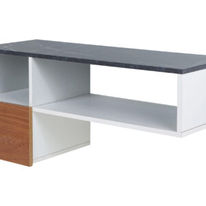 Mueble comodin aereo 1c 0.90m mesina pietra/cognac - 1 caja