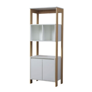 Modulo calabria c/ 2 ptas hickory/blanco - 1 caja