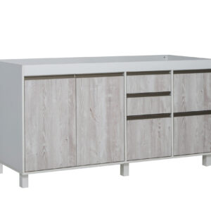 Bajo mesada sorrento 160 2p 5c cascina-arcilla - 1 caja