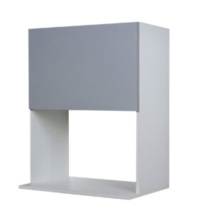 Alacena potenza 60 1p porta micro bco. alum. - 1 caja