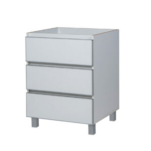 Bajo mesada potenza 60 caj. 3c bco. alum. - 1 caja