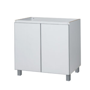 Bajo mesada potenza 80 2p bco. alum. - 1 caja