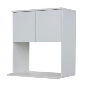Alacena portamicro 2p bianca blanco - 1 caja