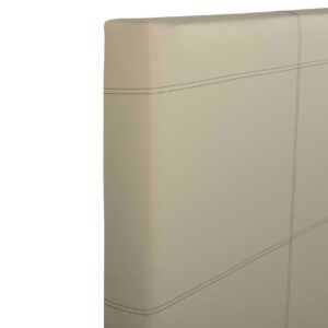 Respaldo tapizado eco cuero 144x122 Natural