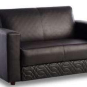 Sillon Basic 2 Cpos Eco Cuero Negro