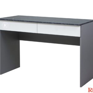 Escritorio 120 2 Cajones Pietra / Blanco / Gris - 1 Caja