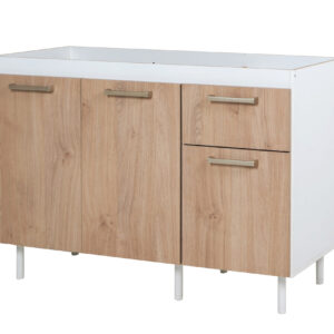 Bajo Mesada Turin 1.20 3p 1c Roble Kendal - 1 caja