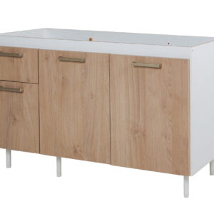 Bajo Mesada Turin 1.40 3p 1 caj Roble Kendal - 1 caja