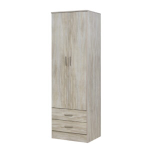 Placard Tana Piu 2p 2c Fresno Blanco - 1 Caja