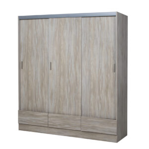 Placard Tana Piu 3p Corred Fresno Blanco - 3 cajas